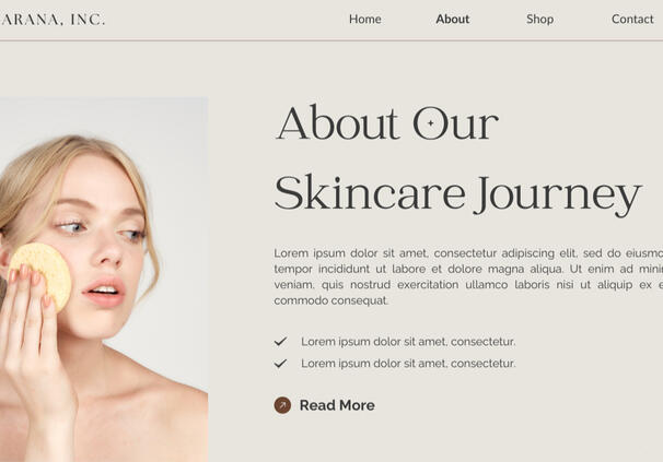 Landing Page: Skincare Niche